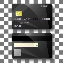 banking card creative template design. vector illustration.