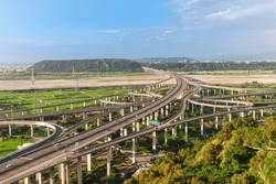 interchange system of highway in Taichung, taiwan