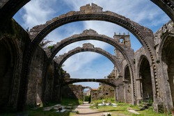 Church ruins in Galicia, Spain