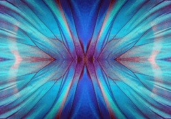 blue color in nature. wings of a blue tropical morpho butterfly. abstract pattern from morpho wings. butterfly wings texture background.                               