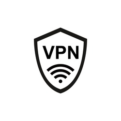 VPN icon vector. Virtual Private Network icon. Internet Security VPN Concept Icon