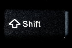 Shift computer key: the keyboard key that can make a huge difference on a text