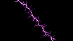 Realistic pink lightning isolated on black. Abstract background dangerous storm. Royalty high-quality free stock Abstract Blue Lightning on Black Background. Power Energy Charge Thunder Shock