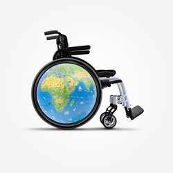 International Day of Disabled Persons, international disability day, disability day, world on the wheelchair wheel