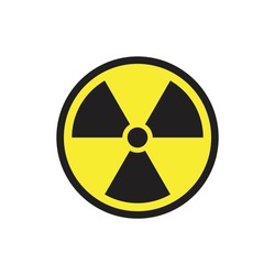 Radiation or nuclear caution design. vector illustration