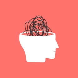 Psychology, Psychotherapy, Mental health icon concept isolated. Vector illustration