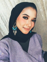Selfie hijab portrait