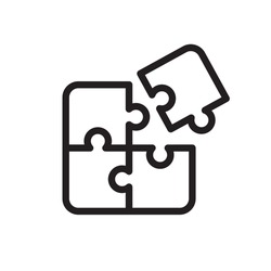 puzzle icon vector design illustration