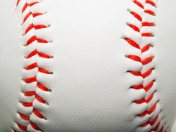 a close-up of baseball ball. Advertising for Sports, Sports Betting, Baseball match