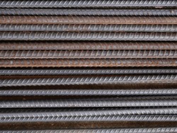 closeup of steel rod,steel bar,rusty iron wire
