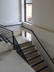 staircase -  close-up staircase, interior staircases, interior staircases hotel, Staircase in modern house, staircase in modern building