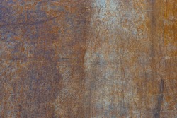 Steel plate as a drive plate or drive-over plates rusted, scratched and dirty when used on construction site as background with different designs