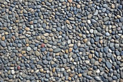Floors on which pebbles are spread