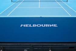 Empty Australian open tennis court in Melbourne, Australia