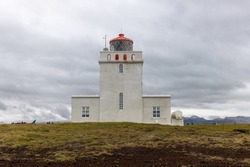 The lighthouse at Dyrhólaey in South Iceland is probably Iceland’s best-known lighthouse