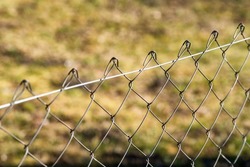 wire fence. seamless chain link fence. industrial fence 