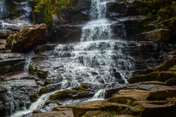 Water Fall Shelving Rock Falls Lake George Upstate New York