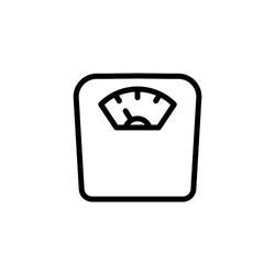 diet scale icon in line art style, From Fitness, Health and activity icons, sports icons