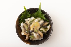 Japanese izakaya menu shellfish wasabi (Akanishi shellfish)