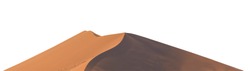 Sand dune isolated on white background