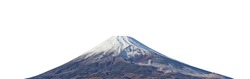 Mount Fuji isolated on white background. It is the highest volcano in Japan