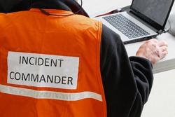 An Incident Commander is in charge at any natural or man made disaster or major accident. Telecommunications is very important to keep on top of the situations as they develop.