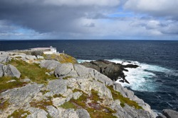 landscape along the Killick Coast, Cape St Francis seascape, Avalon Peninsula, NL Canada