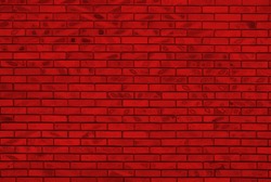 Red brick wall texture. Irregular grunge background. 