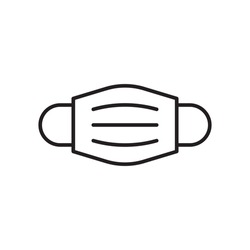 Dentist mask linear icon. Modern outline Dentist mask