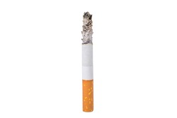 A cigarette isolated at the white background