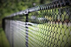 Black Chainlink Fence 1