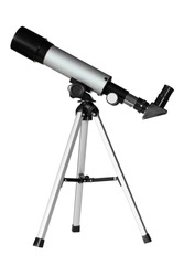 telescope isolated on white background