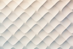 Creative wavy texture / pattern wall decoration made by leather panel.