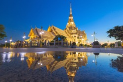 Wat Sothon Wararam Worawihan temple in Chachoengsao Province, Thailand