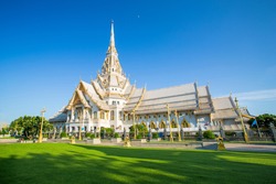 Wat Sothon Wararam Worawihan temple in Chachoengsao Province, Thailand