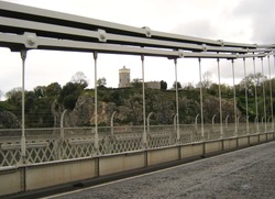 The Camera obscura viewed from the famous Clifton Suspension Bridge Bristol