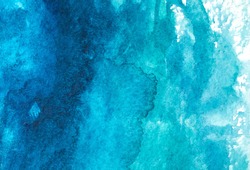 Blue abstract watercolor macro texture background