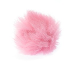 Fur ball isolated on white background