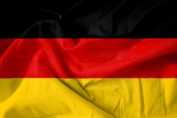 Fabric texture of the flag of Germany