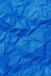 Blue Crumpled Paper Texture - Free Stock Photo by Nicolas Raymond on ...