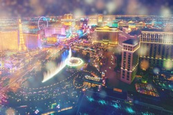 Night City Las Vegas panoramic background