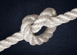 The form of a rope knot. Knot tightening. The concept of strong love and inextricable relationship.