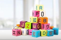 Toy, block, alphabet.