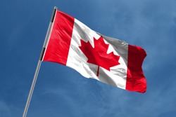 Canada Flag waving