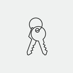 key vector icon security lock and unlock for door car icon