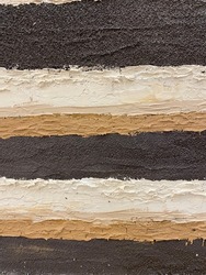 Horizontal stripes beige and brown cream