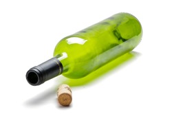 Empty wine bottle