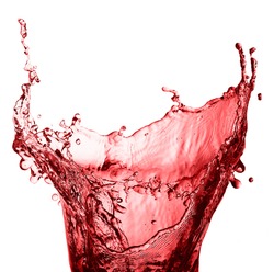 splash of red juice