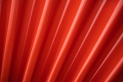 Abstract of red stripe metal sheet  pattern background