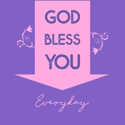 God bless you calligraphy - Free Stock Photo by Chekokiart on ...